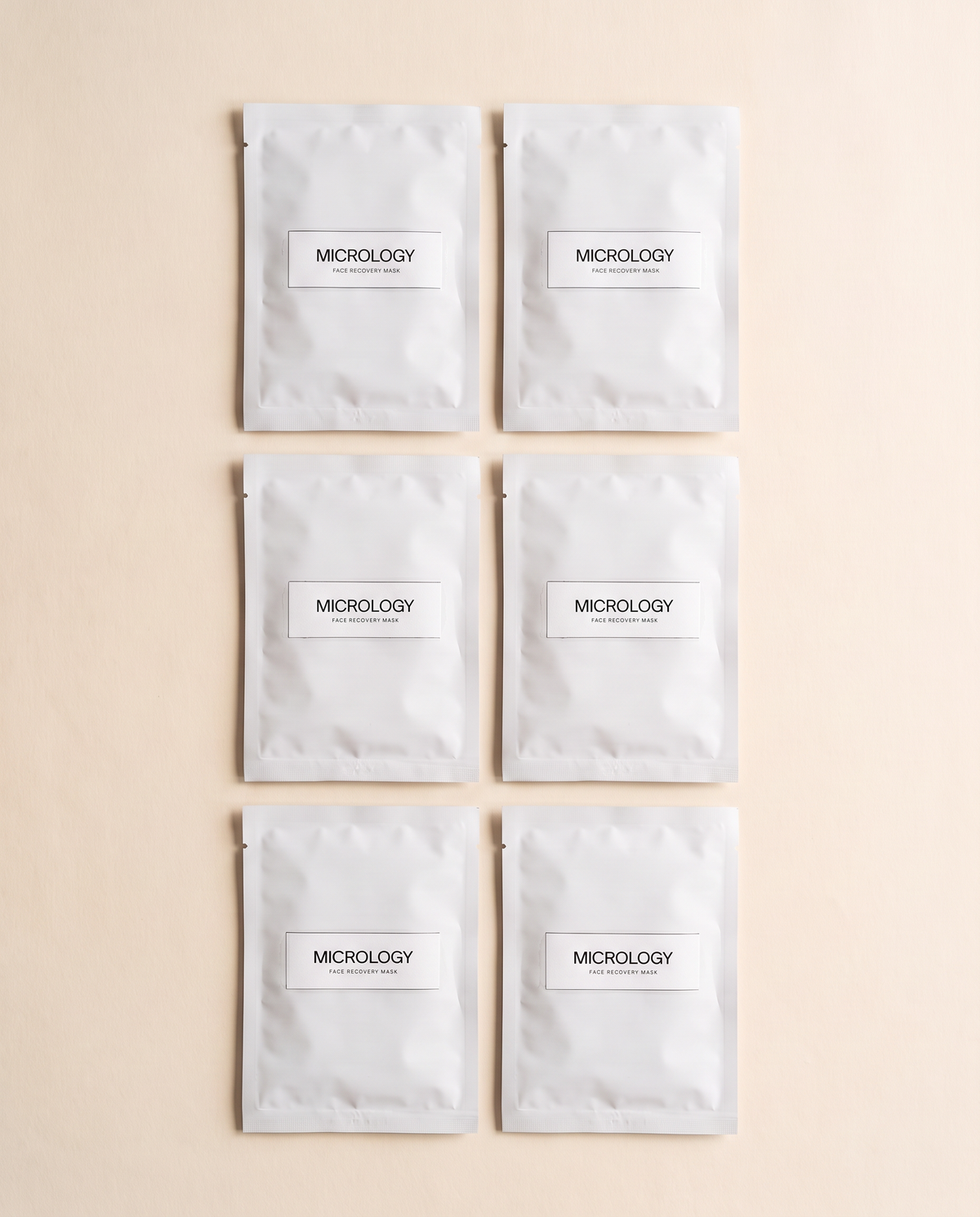 Sechs Sachets der Micrology Face Recovery Mask